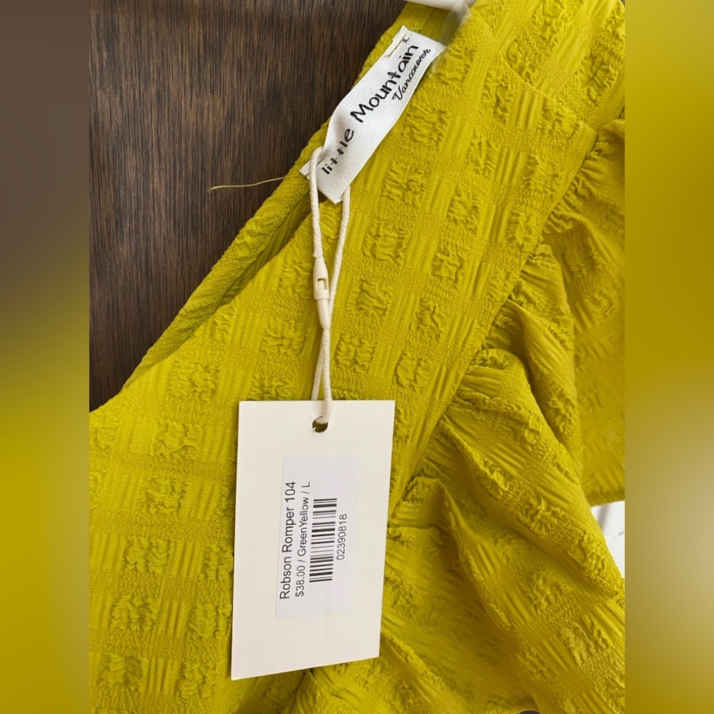 Yellow Ruffled Wrap Jumpsuit - Picture 3 of 4